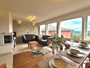 Casa Acqua Dolce in Oprtalj, Istria - the living room